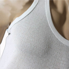 Men airtex eyelet singlets - men's,