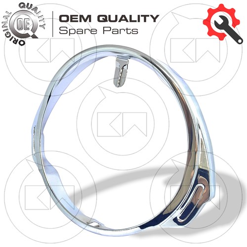 Front chrome headlight frame - front,