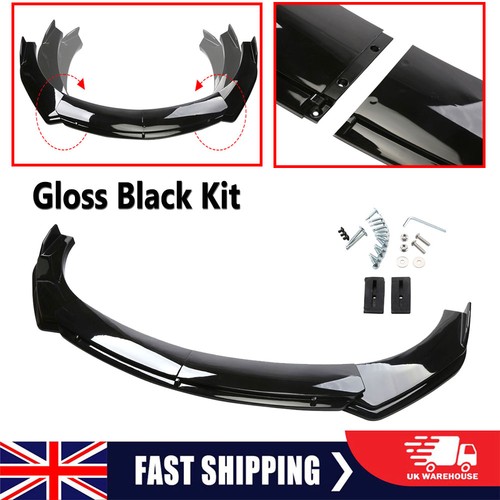 Glossy black front - front, chin