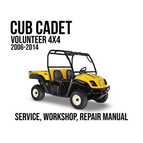 Cub cadet volunteer 4x4 - cub,