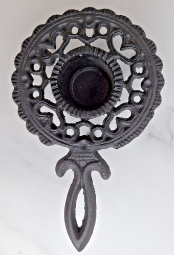 Black cast iron teapot - iron, coffee