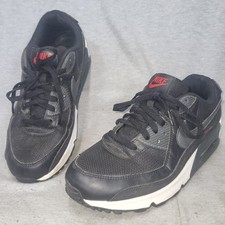 Nike Air Max 90 "Bred" Black Red Shoes (DH4095-001) Men’s Size 10.5 EU 44.5 