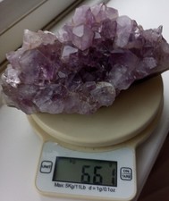 Large Natural Amethyst Druze Geode Quartz Crystal Cluster Reiki 661g. 15 x 9 cm.
