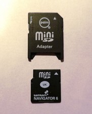 Mini SD card and adapter 512mb