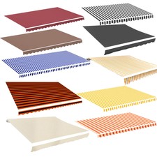 Retractable Awning Top Manual Outdoor Garden Canopy Patio Sun Shade Shelter UK