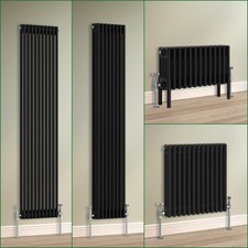 Traditional 2 3 4 Column Vertical Horizontal Radiator Cast Iron Style Rads Black
