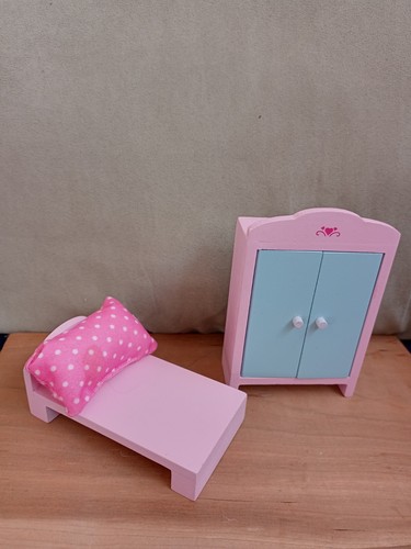 Wooden dolls house furniture - house,