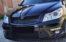 Gloss Black For Skoda Octavia Mk2 Front Radiator Bumper Grille Honeycomb Mesh