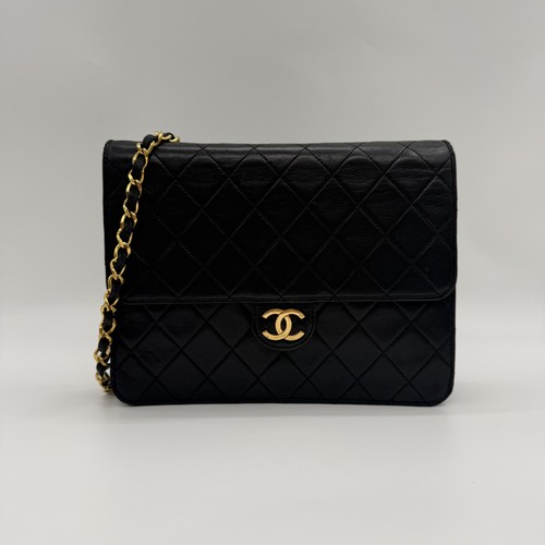 Chanel black push lock - black,