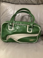 Green Vintage PUMA Bag Football Boots Bag Zip Up Bag Sports Bag