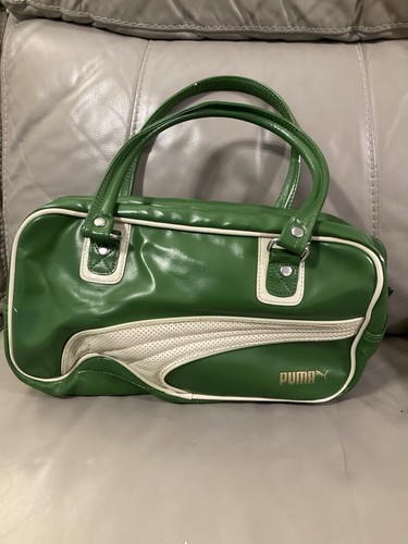 Green vintage puma bag - green,