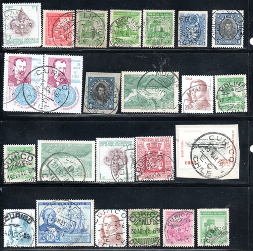 Chile stamps lot region del - lot,
