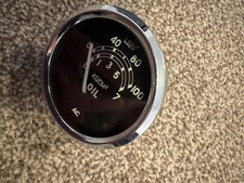 New AC Oil Pressure Gauge Black Face 0-100 PSI