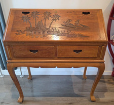 VINTAGE CARVED SOLID WOOD