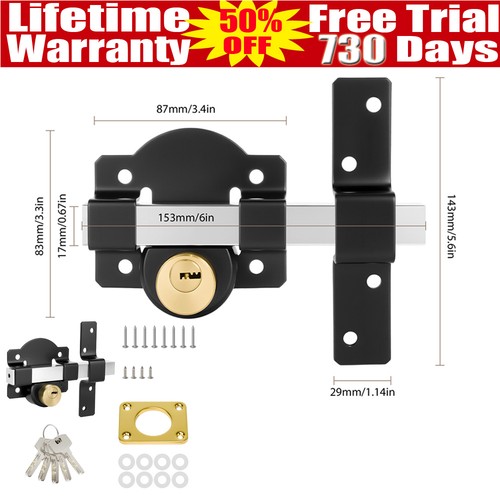 2026 upgraded gate lock garden - upgraded,