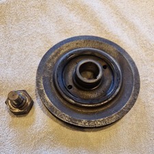 MGB Crankshaft Pulley - 12H963, with Crank pulley bolt