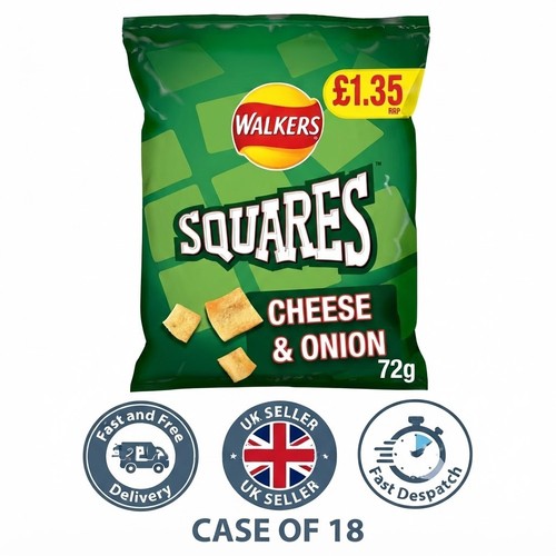 Walkers squares cheese and - cheese,