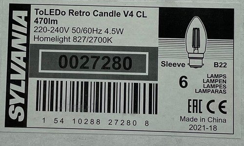Job lot sylvania led - 30,