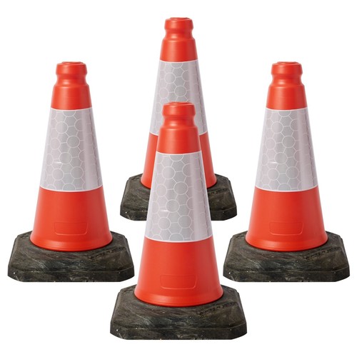 Pack red traffic cones - 4,
