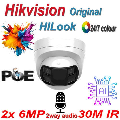 Hikvision 6mp dual lens 180 - 6mp, 180°