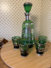 Venetian Green Glass Decanter