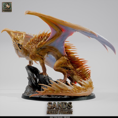 Topaz dragon gem - gem, of