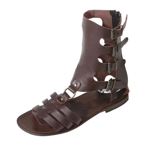Men leather gladiator - men's, roman