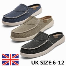 Mens slip canvas driving - slip, on