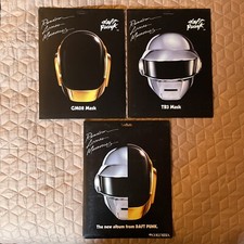 DAFT PUNK Random Access Memories SET OF  3:TB3,GM08&Split Helmet 3D Make-A-Mask