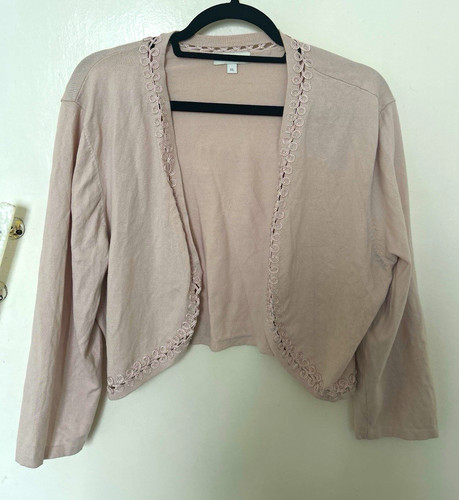 Monsoon pink knit open - xl,