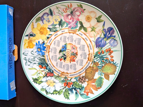 Wedgwood 2003 calendar plate - wedgwood,