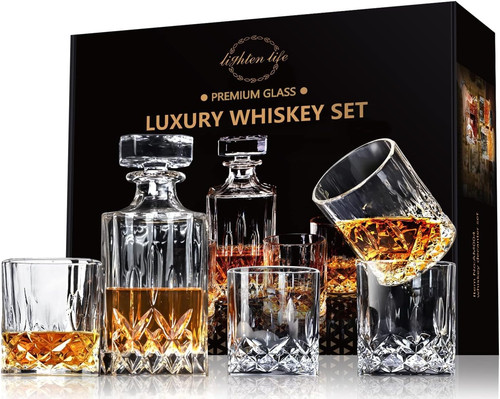 Whiskey decanter set - decanter, men