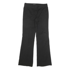 PENNYBLACK Mens Cotton Blend Black Regular Fit Flared Trousers W28 L29 Smart