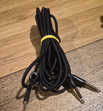 Lynx 2 x 1/4" Jack (Mono) to 1 x 3.5mm Stereo Jack Cable Gold Black 5m