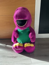 Vintage Barney The Dinosaur Plush , cuddly , soft Toy 34cm  great condition 