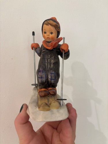 Hummel figurine skier metal - hummel,