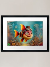 Steampunk Barb Framed Art