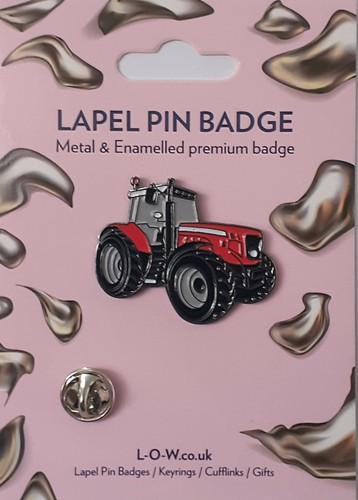 Red farm tractor 38mm metal - red,