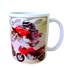 BMW Motorcycle Mug 2007 Ceramic Graphic Print Sports Bike Chocolate Coffee Tea