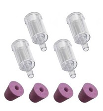 4 x Handy Airlocks & Bored Rubber Bungs for Home Brewing Fermenting