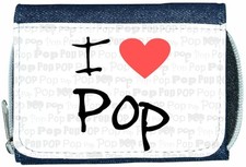 I Love Heart Pop Denim Wallet