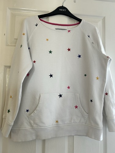Joules ladies cream sweatshirt - joules,