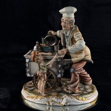 Rare Capodimonte N Crown Italian Figurine M. Lory Ice Cream Seller Large 12"