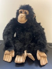 Hansa Chimpanzee Stuffed Animal Soft Toy Plush With Tags Lifelike Realistic