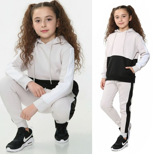 Girls tracksuits kids contrast - tracksuits,