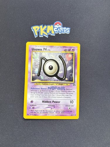Pokémon tcg unown neo - unown, n