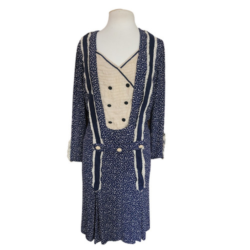 Vintage 1920s day dress silk - vintage,