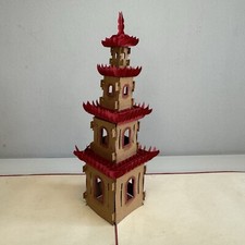 3D Pop Up Card Grand Temple greeting card China, Vietnam Display Item