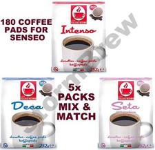 180 (5X36) COFFEE PODS/PADS FOR SENSEO MACHINE: MIX & MATCH INTENSE, DECAF, SETA