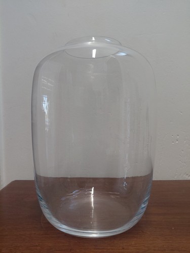 Large clear glass vase height - glass,